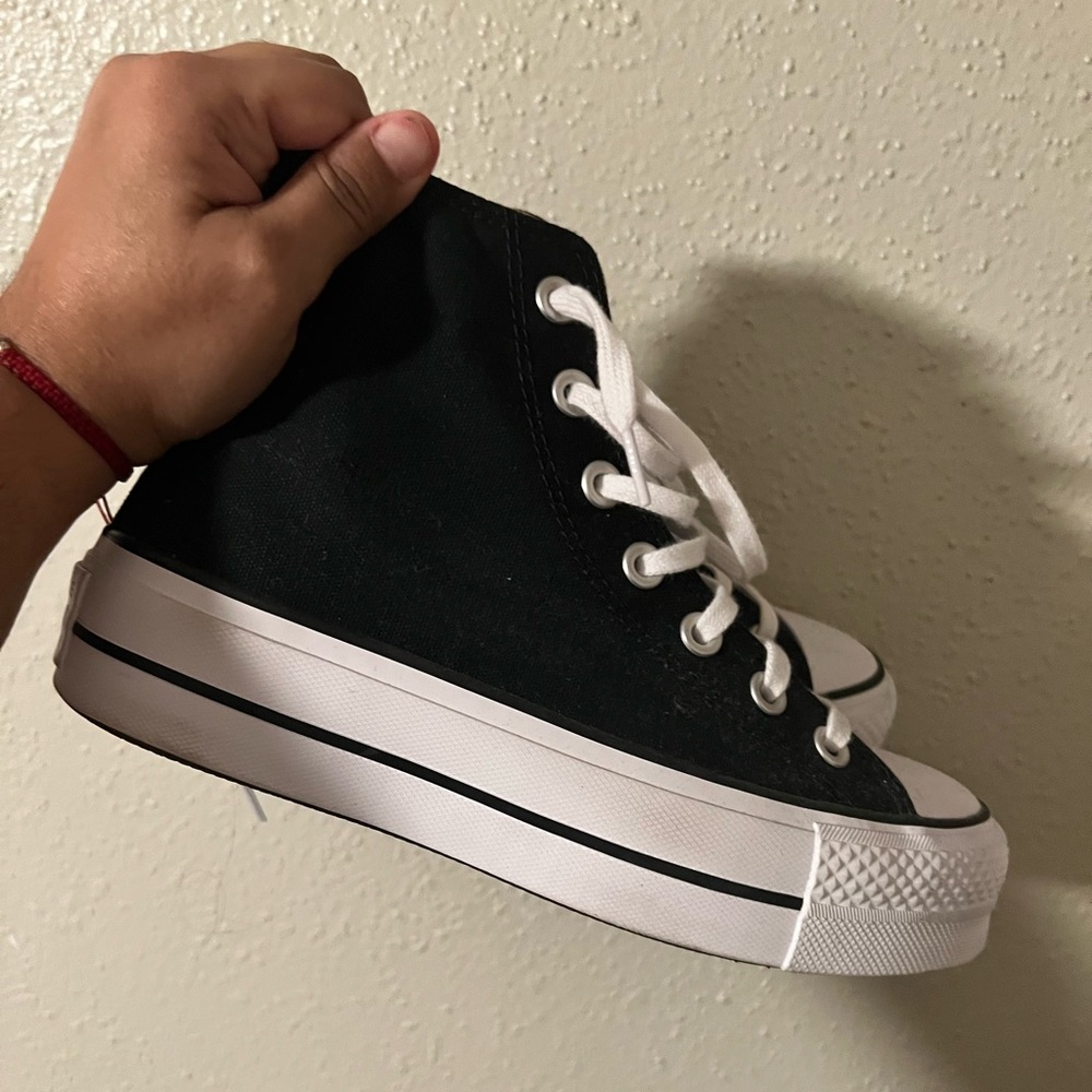 Converse High Tops - platforms Black